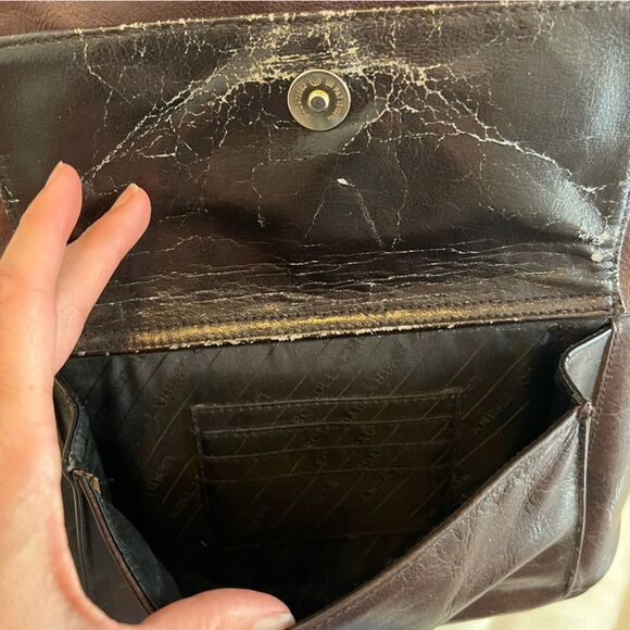 Landau Sacamoto brown leather backpack - Picture 4 of 14